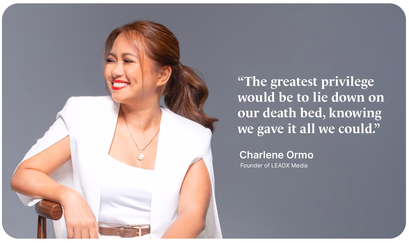 Charlene Ormo Founder of LeadxMedia